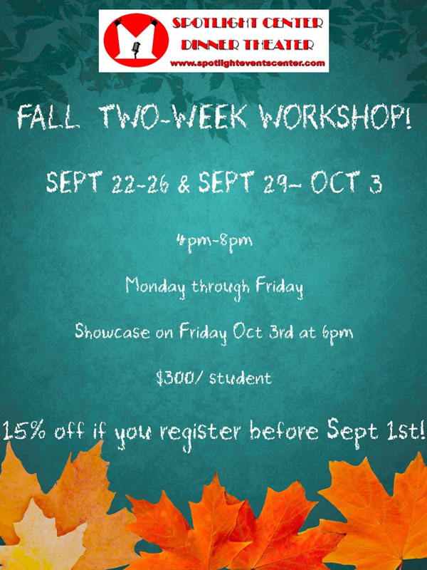 Fall Two-Week Workshop 